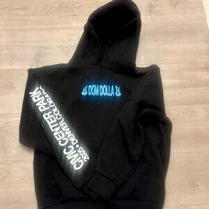 Dom Dolla Black Hoodie | EDM DJ Merch | Snake Graphic | Size L